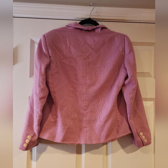Saville magenta lined button front blazer jacket size 16 - Picture 5 of 6